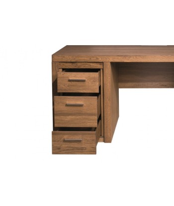 Table de bureau en placage et aggloméré, avec 3 tiroirs et 1 porte Velvet 37 Chêne Rustique, L177xl80xH78 cm sélection de produits