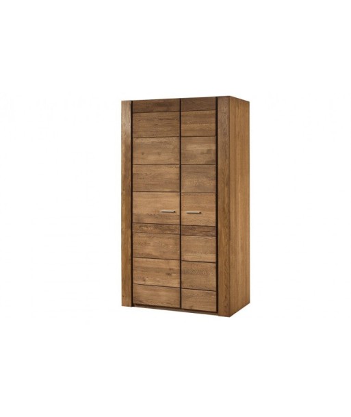 Armoire en placage et aggloméré, avec 2 portes Velours 70 Chêne Rustique, l110xA60xH200 cm pas cheres