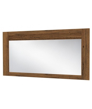 Grand miroir décoratif Velvet 80 Chêne Rustique, l139xH70 cm le des métaux précieux