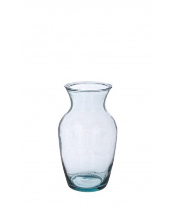 Vase décoratif classique en verre transparent, Ø14xH27 cm Véritable concentré