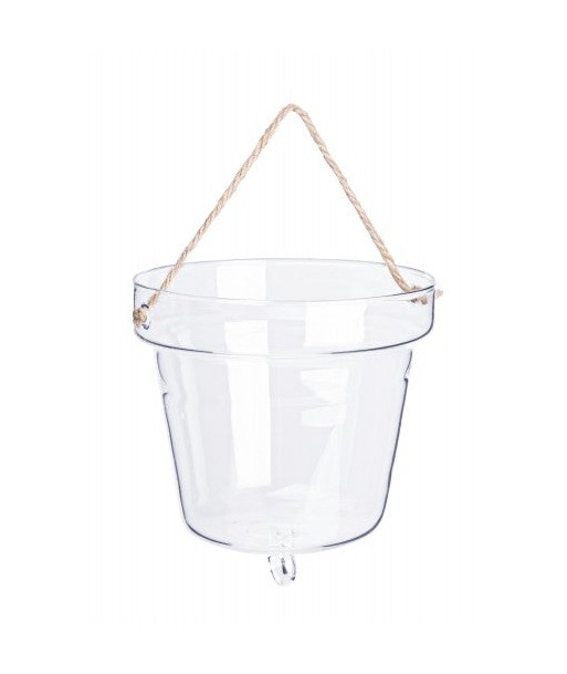 Cloche Vase décoratif en verre transparent, Ø13,1xH14,2 cm du meilleur 