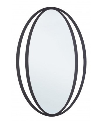 Miroir déco avec cadre en métal Nabila Noir, l51xH80 cm sélection de produits