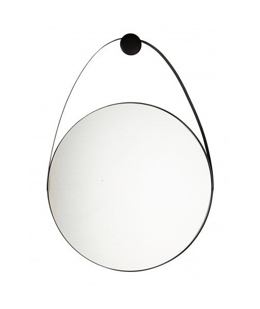 Miroir déco avec cadre en métal Keiran Medium Noir, l61xH88 cm la livraison gratuite