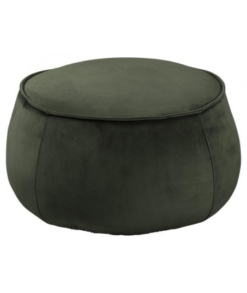 Tabouret rembourré en tissu Mie Velvet Vert Foncé, Ø60xH34 cm en ligne