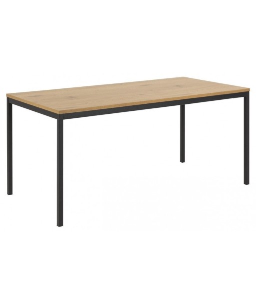 Table MDF et métal Seaford Large Chêne / Noir, L180xl90xH74 cm de l' environnement