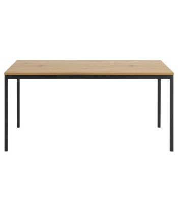 Table MDF et métal Seaford Large Chêne / Noir, L180xl90xH74 cm de l' environnement