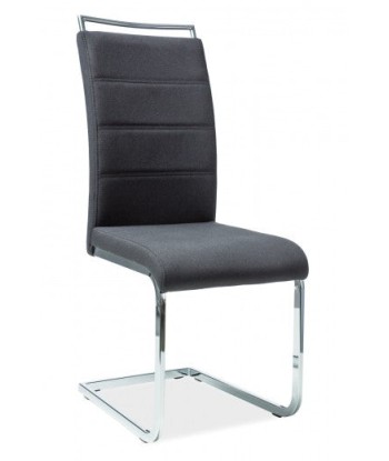 Chaise en métal recouverte de tissu H-441 Noir sur le site 