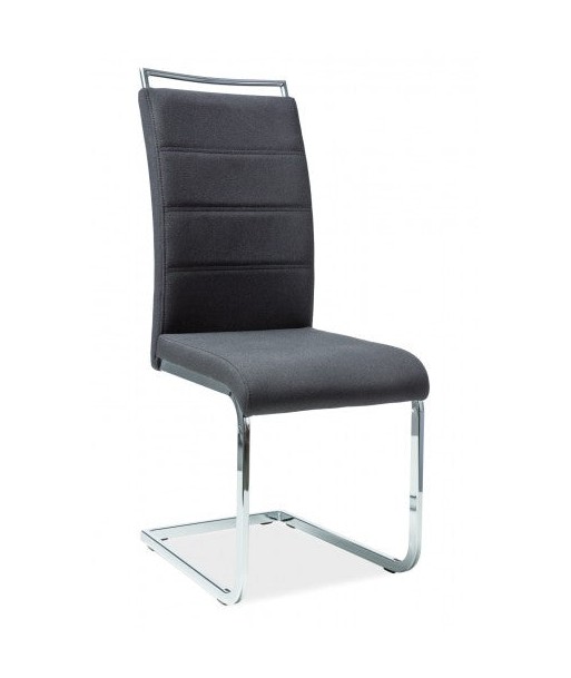 Chaise en métal recouverte de tissu H-441 Noir sur le site 