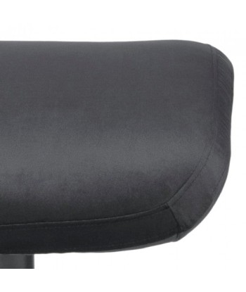 Fauteuil pivotant rembourré avec tissu + Tabouret Trafford Velours Gris foncé, l70xA122xH103,5 cm Les magasins à Paris et en Île-de-France