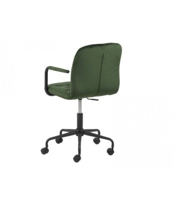 Chaise de bureau ergonomique tapissée de tissu Wendy Velvet Vert, l51,5xP54,5xH83,5 cm de votre