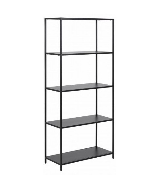 Bibliothèque Newcastle Medium en Métal Noir, l69.5xH30xH150 cm votre