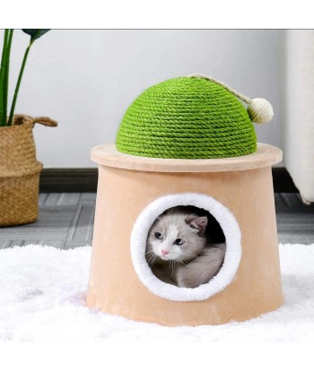 Ensemble de jeu pour chats, Cosy, Vert / Beige clair, Ø43xH47 cm votre