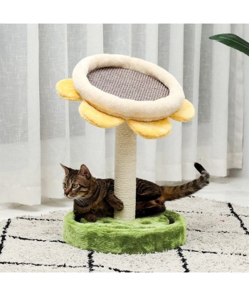 Ensemble de jeu modulable pour chat, Cosy Vert / Beige clair / Jaune, Ø40,5xH52 cm pas cher chine