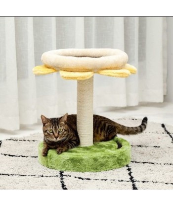 Ensemble de jeu modulable pour chat, Cosy Vert / Beige clair / Jaune, Ø40,5xH52 cm pas cher chine