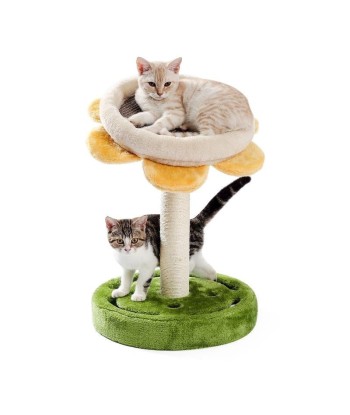 Ensemble de jeu modulable pour chat, Cosy Vert / Beige clair / Jaune, Ø40,5xH52 cm pas cher chine