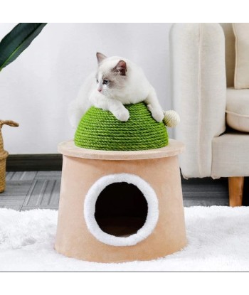 Ensemble de jeu pour chats, Cosy, Vert / Beige clair, Ø43xH47 cm votre