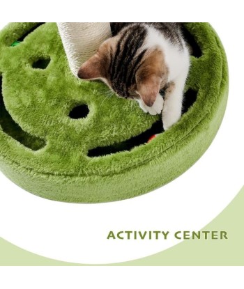 Ensemble de jeu modulable pour chat, Cosy Vert / Beige clair / Jaune, Ø40,5xH52 cm pas cher chine