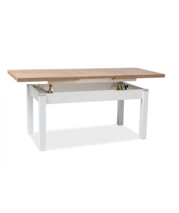 Table basse à rallonge, Kleopatra Chêne Sonoma, L124-164xl64xH56-75 cm votre restaurant rapide dans 