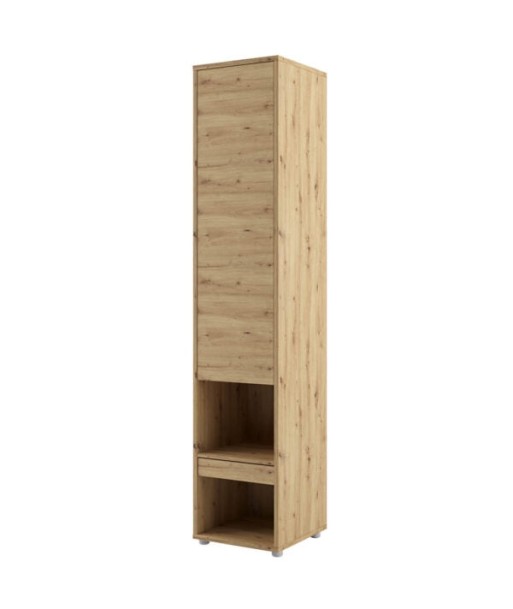 Armoire haute avec 1 porte et 1 tiroir, BC07, Chêne artisanal, L45xl46xH217 cm basket pas cher