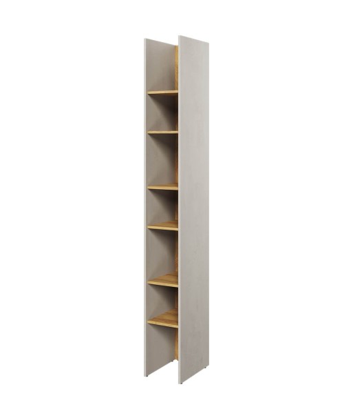 Bibliothèque en bois clair pour enfants et adolescents, Teen Flex TF03, Gris / Naturel, L27xW40xH218 cm acheter en ligne