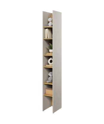 Bibliothèque en bois clair pour enfants et adolescents, Teen Flex TF03, Gris / Naturel, L27xW40xH218 cm acheter en ligne