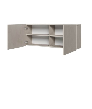 Armoire suspendue en bois avec 2 portes, pour enfants et jeunes, Teen Flex TF10 Small, Gris, L110xW27xH45 cm les ctes