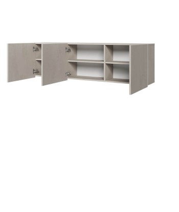 Armoire suspendue en bois à 3 portes, pour enfants et jeunes, Teen Flex TF09 Large, Gris, L150xW27xH45 cm outlet