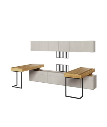 Ensemble de mobilier de bureau en bois, pour enfants et jeunes, 7 pièces, Teen Flex Set 06A, Naturel / Gris / Noir Vous souhaitez 