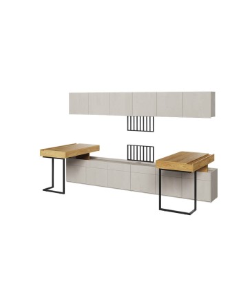 Ensemble de mobilier de bureau en bois, pour enfants et adolescents, 7 pièces, Teen Flex Set 06B Small, Naturel / Gris / Noir Toutes les collections ici