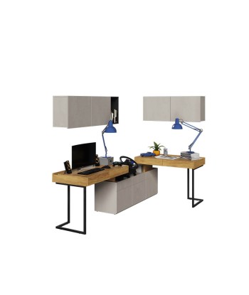 Ensemble de mobilier de bureau en bois, pour enfants et jeunes, 6 pièces, Teen Flex Set 08B Small, Naturel / Gris / Noir prix