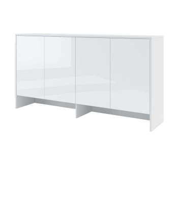 Armoire suspendue à 4 portes, en bois, BC11 Big Horizontal, Blanc Brillant, L211xL46xH110 cm du meilleur 