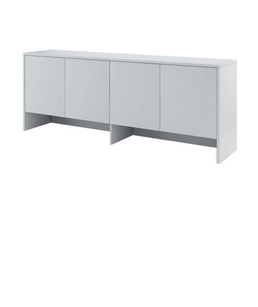 Armoire suspendue à 4 portes, en bois, BC10 Medium Horizontal, Gris Mat, L211xW46xH80 cm le des métaux précieux