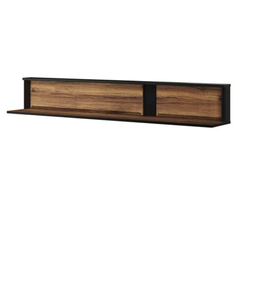 Étagère suspendue en bois, Borga 04, Chêne Catane / Noir, L155xl26xH24 cm 50-70% off 