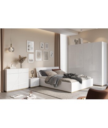 Armoire en érable à 4 portes Futura 11 Blanc / Chêne, Riviera, L200xL60xH216 cm votre restaurant rapide dans 