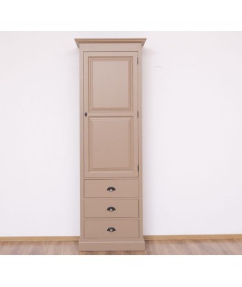 Armoire en bois de sapin avec 1 porte et 3 tiroirs, Pasy PS479 peint, L75XA40X220 cm online