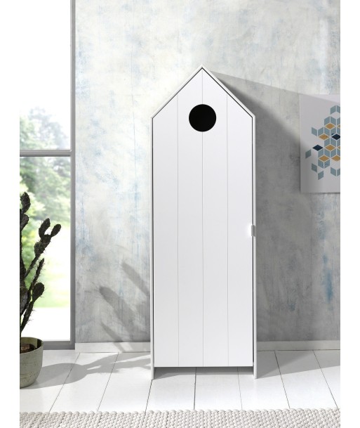 Armoire de type boîte MDF, avec 1 porte pour enfants Casami White, L57.6xa37xh171.3 cm sélection de produits