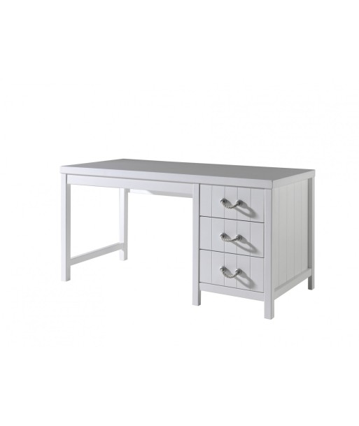 Table de bureau en bois en pin et mdf avec 3 tiroirs, pour les enfants Lewis White, L150xl70xh76 cm pour bénéficier 