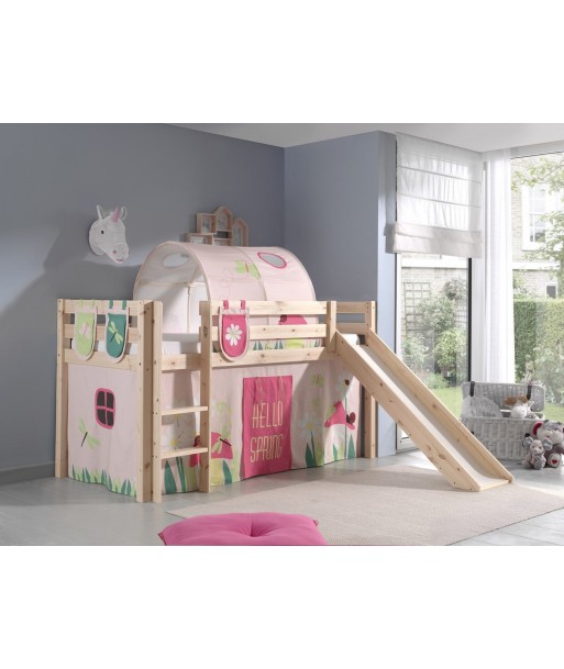 Pin de plancher en bois, avec tunnel et glissière pour enfants Pino plus printemps naturel, 200 x 90 cm 50-70% off 