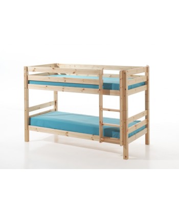 Lit superposé en pin pine pino enfants naturels, 200 x 90 cm france