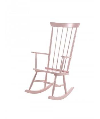 Chaise à bascule en bois rocheuse rose, l55.9xa39xh116,5 cm Les magasins à Paris