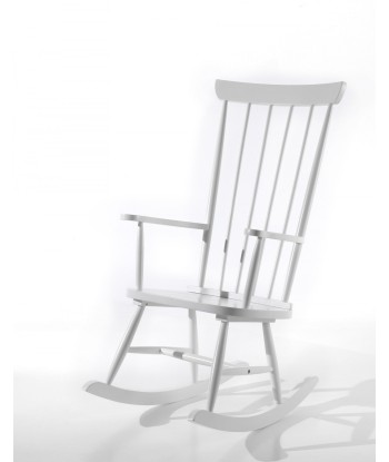 Chaise de balançoire en bois rocheux blanc, l55.9xa39xh116,5 cm de la marque