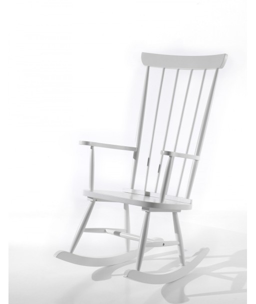 Chaise de balançoire en bois rocheux blanc, l55.9xa39xh116,5 cm de la marque