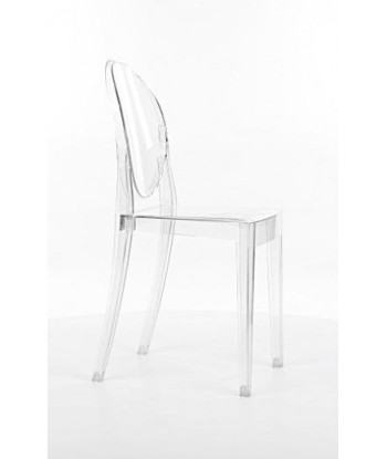 Chaise Martin en plastique transparent, l38xA51xH90 cm france