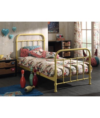 Ensemble de meubles en bois de pin et chambre MDF avec lit en métal, pour enfants 3 pièces New York / Natural, 200 x 90 cm de votre