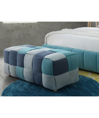 Banquette en tissu avec pieds en bois Windsor II, Gris clair/Chêne, L131,5xL48xH62 cm Faites des économies