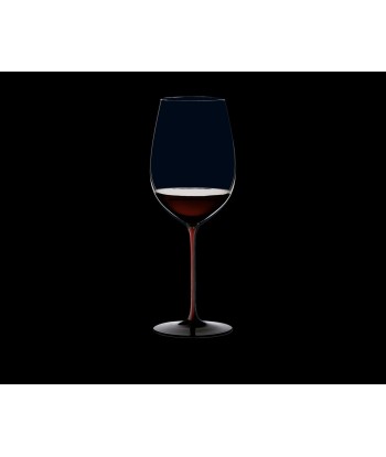 Lot de 4 verres à vin en cristal Série Noire Bordeaux Grand Cru, Bourgogne / Noir, 860 ml, Riedel de la marque