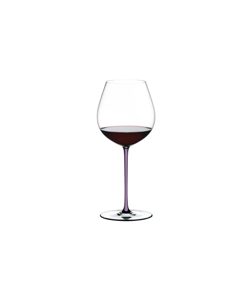 Lot de 4 verres à vin, cristal Fatto A Mano Old World Pinot Noir, Violet, 705 ml, Riedel la livraison gratuite