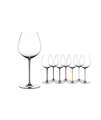 Lot de 4 verres à vin, cristal Fatto A Mano Old World Pinot Noir, Violet, 705 ml, Riedel la livraison gratuite