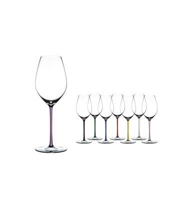 Lot de 4 verres à champagne et vin mousseux, en cristal Fatto A Mano Champagne Wine, Violet, 445 ml, Riedel la chaussure