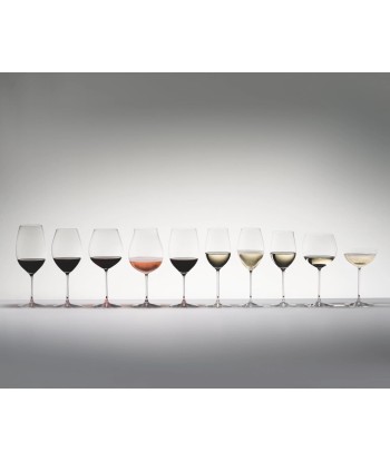 Lot de 4 verres à vin, cristal Veritas Sauvignon, Blanc Clear, 440 ml, Riedel des créatures d'habitude